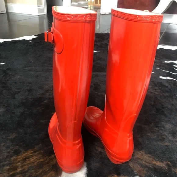 RARE Hunter Original Tall Gloss Rain Boot (RETIRED COLOR) - Picture 8 of 10